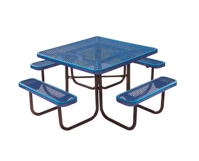 UltraSite UltraCoat Thermoplastic Square Table, Diamond Pattern, 78-3/4 x 78-3/4 x 30-1/4 Inches, Item Number 1399757