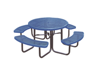 UltraSite UltraCoat Thermoplastic Picnic Table with Benches, 83-3/16 x 83-3/16 x 30-1/8 Inches, Item Number 1399756