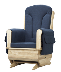 Image for Jonti-Craft Glider Rocker, 30 x 23-1/2 x 43-1/2 Inches, Navy Cushions from School Specialty