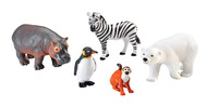 Learning Resources Jumbo Zoo Animals, Assorted Species, Set of 5 Item Number 1367952