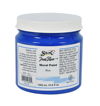 Sax True Flow Acrylic Mural Paint, 33.8 Ounce Plastic Container, Blue Item Number 1368006