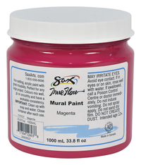 Sax True Flow Acrylic Mural Paint, 33.8 Ounce Plastic Container, Magenta Item Number 1370727