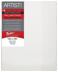 Fredrix Gallerywrap Stretched Canvas, 12 x 16 in Item Number 1371360