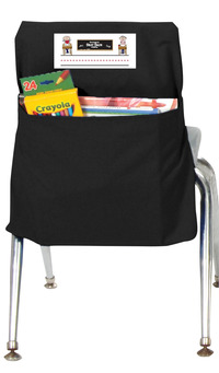 Classroom Chair Pocket Desk Chair Seat Back Organizer Sack with 6 Pockets 