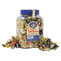 Office Snax Assorted Flavored Reclosable Royal Toffee Candy, 2.75 lb Jar, Item Number 1375142