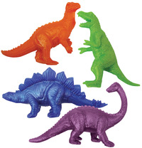 Play Visions Dinosaurs Stretchy Fidget Set, Assorted Color, Set of 4, Item Number 1378962
