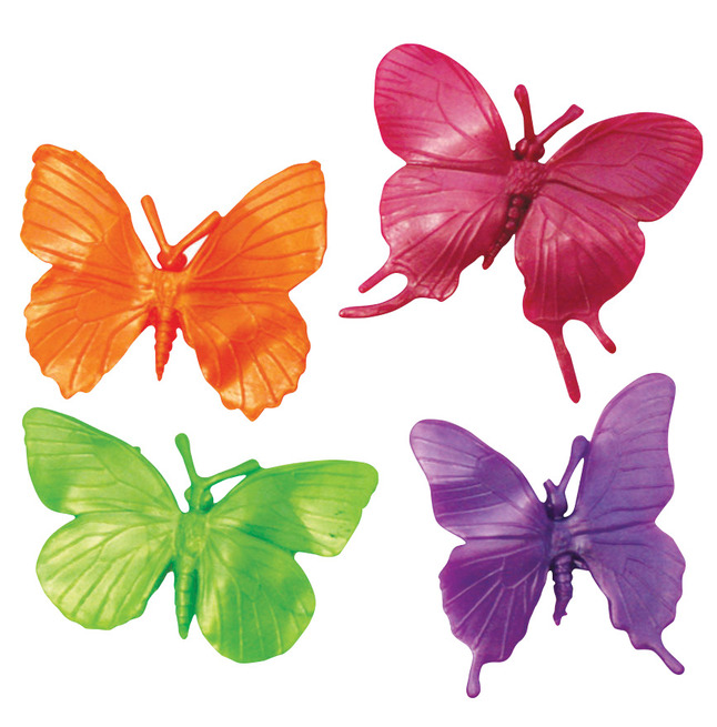 Play Visions Butterfly Stretchy Fidgets, Assorted Colors, Set of 4, Item Number 1378964