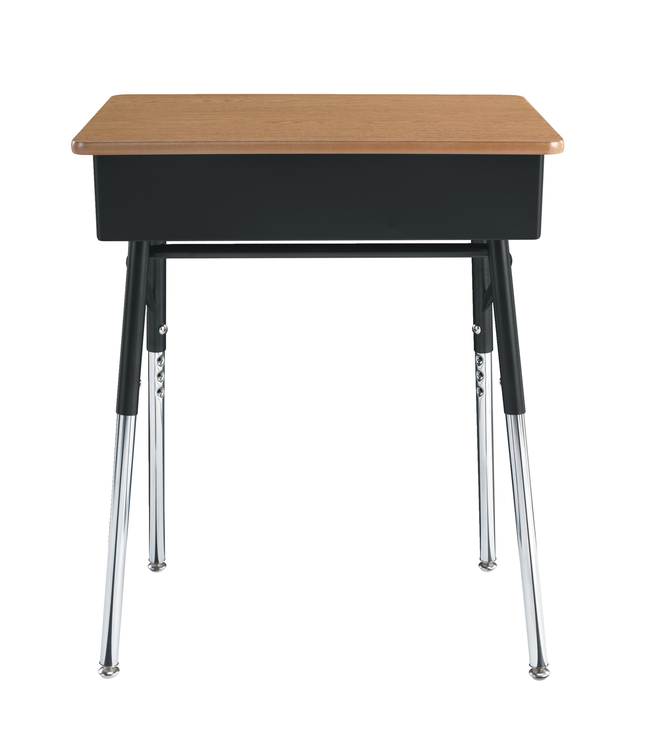 Classroom Select Traditional Open Front Desk, Adjustable Height, 20 x 26 Inch A+ Laminate Top, Item Number 5009336