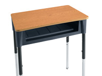 Classroom Select Contemporary A+ Open Front Desk, 20 x 26 Inch Laminate Top, Item Number 5009364