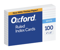 4x6 Ruled Index Cards, Item Number 1380685