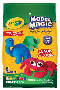 Crayola Model Magic Non-Toxic Dough Craft Pack, Assorted Color, Item Number 1382235