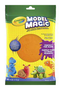 Crayola Model Magic Non-Toxic Mess-Free Modeling Dough, 4 oz, Orange, Item Number 1382237