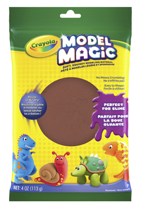 Crayola Model Magic Non-Toxic Mess-Free Modeling Dough, 4 oz, Earthtone, Item Number 1382238