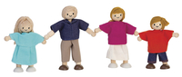 PlanToys Wooden Doll Family, Caucasian, Set of 4 Item Number 1382439