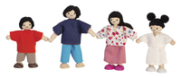 PlanToys Wooden Doll Family, Asian, Set of 4 Item Number 1382441