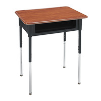 Classroom Select Contemporary A+ Open Front Desk, 26 x 20 Inches, Hard Plastic Top Item Number 1441885