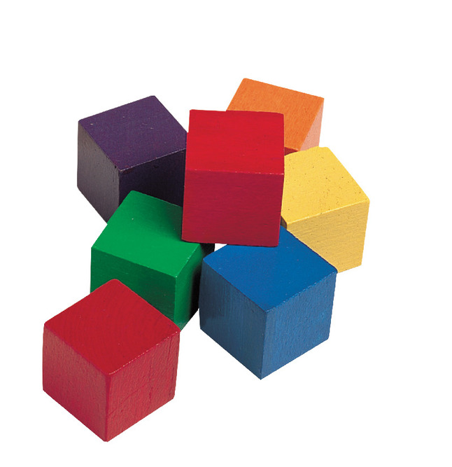 wooden learning cube