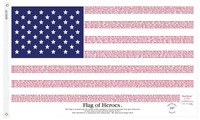 Annin Poly/Cotton USA Indoor Flag of Heroes for Commemorating First Responders Lost On 9-11, Item Number 1396603