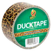 Duck Tape Printed Duct Tape, 1.88 in x 10 yd, Spotted Leopard Item Number 1397104