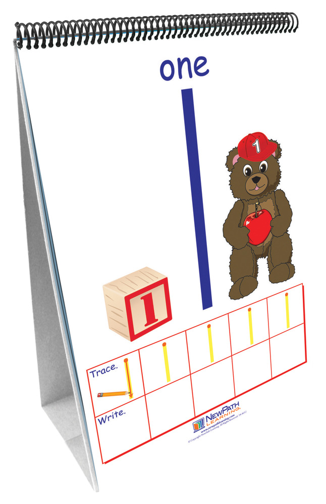 NewPath Learning Numbers 1 to 10 Flip Charts, Item Number 1399629