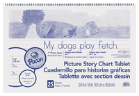 Pacon Picture Story Chart Tablet, 25 Sheets, Item Number 1400416