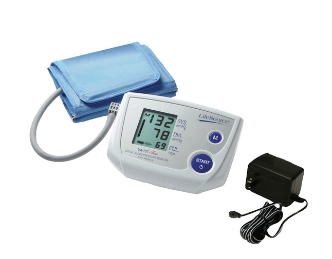 School Health Lifesource 1 Step Plus Blood Pressure Monitor with Adult Cuff, Item Number 1400490
