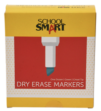 School Smart Low Odor Non-Toxic Dry Erase Marker, Chisel Tip, Green, Pack of 12 Item Number 1400752