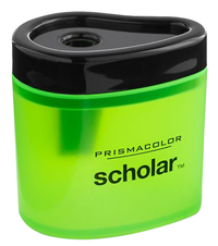Prismacolor Scholar Manual Pencil Sharpener, 1 Hole, Translucent Green, Item Number 1400819