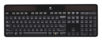 Logitech Solar Wireless Keyboard, USB Interface, Black, Item Number 1405657