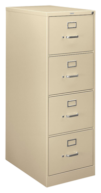 HON H320 Legal Size Vertical File Cabinet with Lock, 4 ...