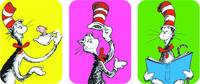 Eureka Dr. Seuss Cat in the Hat Giant Stickers, Pack of 36, Item Number 1414849
