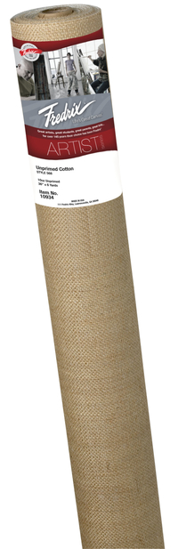 Fredrix Artist Series Unprimed Cotton Canvas Roll, 568 Style, 36 Inches x 6 Yards, Item Number 2105195