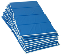Children's Factory 4-Section Rest Mat, 1 Inch, Blue, Pack of 10, Item Number 1427910
