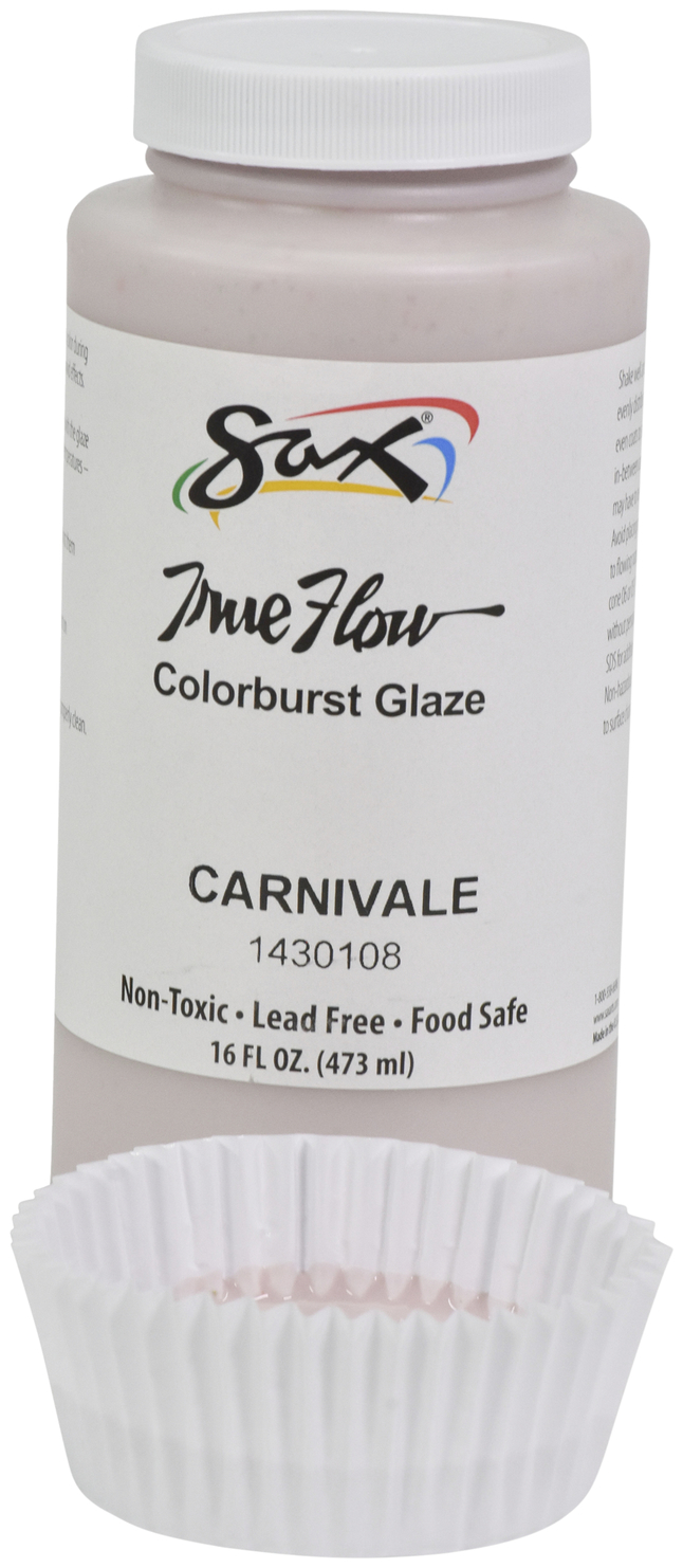 Sax True Flow Colorburst Glaze, Carnivale, 1 Pint