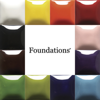 Mayco Foundations Glaze Set, Assorted Colors, Set of 12 Pints Item Number 1430160