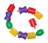 Childcraft Toddler Manipulative Click and Link Beads, Assorted Colors, Set of 40 Item Number 1435222