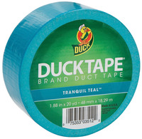 Duck Tape Colored Duct Tape, 1.88 in x 20 yd, Aqua Item Number 1436310