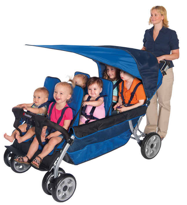 six child stroller