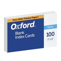 5x8 Blank Index Cards, Item Number 1437858