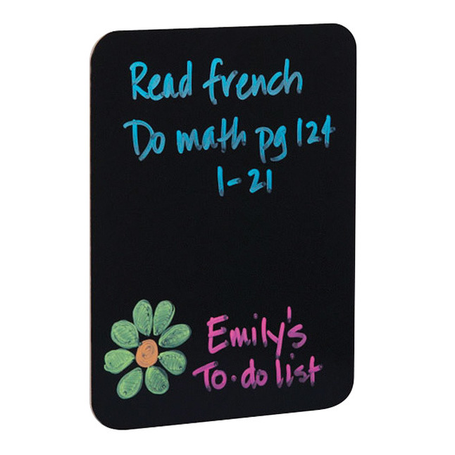 Flipside Black Dry Erase Board, 9 x 12 Inches