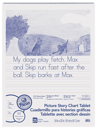 Pacon Picture Story Chart Tablet, 25 Sheets, Item Number 1440266