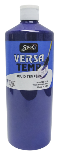 Sax Versatemp Heavy-Bodied Tempera Paint, Violet, Quart Item Number 1440705