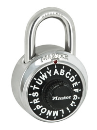 Master Lock Letter Combination Padlock, Item Number 1442070