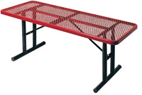 UltraSite UltraCoat Thermoplastic Utility Table, Diamond Pattern, 96 X 28-15/16 x 28-15/16 Inches, Item Number 1443575