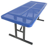 UltraSite Portable Utility Table, Rectangle, Perforated Pattern, 8 Foot, 96 x 30 x 28-15/16 Inches Item Number, 1443577