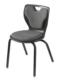 Classroom Select Contemporary Chair, Padded, 18 Inch Seat Height, Black Frame, Item Number 1441243