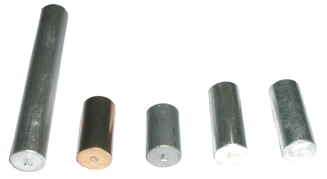Frey Scientific Cylindrical Equal Mass Metal Set - Set of 5, Item Number 1444993