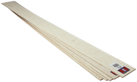 Saunders Midwest Balsa Sheets, 1/8 x 3 x 36 Inches, Pack of 10, Item Number 2090777