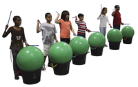 Image for Sportime Drum-N-Store Bucket, Set of 6 from School Specialty