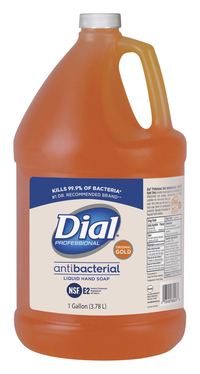 Dial Anti-Bacterial Liquid Soap Refill - Removes Dirt and Kills Germs, 1 gal, 6 x 6 x 12 in, Item Number 1452036